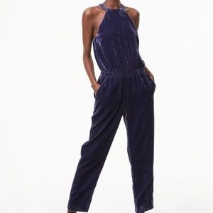 NWT Loft velvet jumpsuit size XS